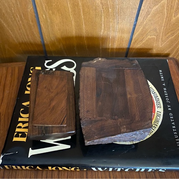 Vintage Burl wood / live edge / drift wood unique trinket box Jewelry box - Picture 7 of 10